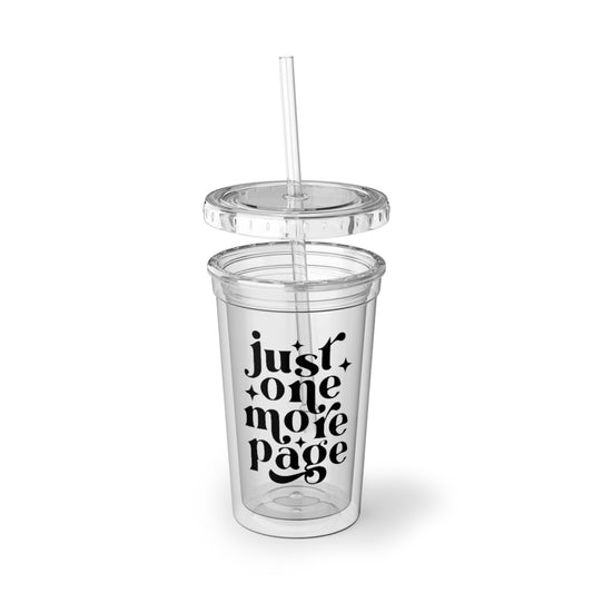 Just One More Page Acrylic Cup