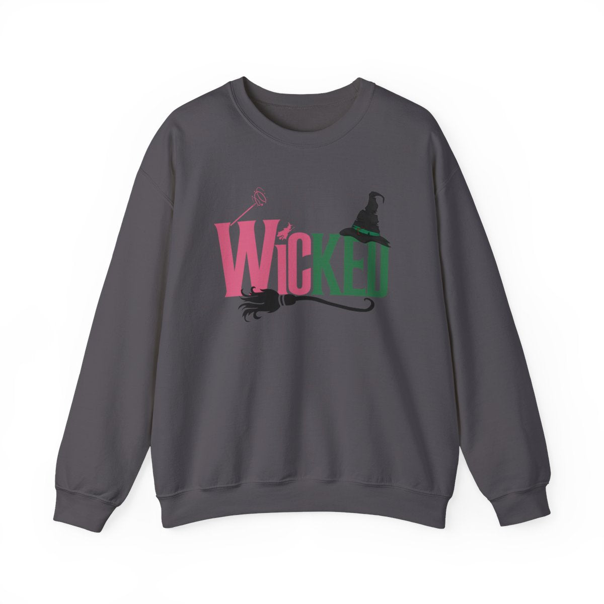 Glinda's Wand & Elphaba's Broom & Hat Wicked Crewneck