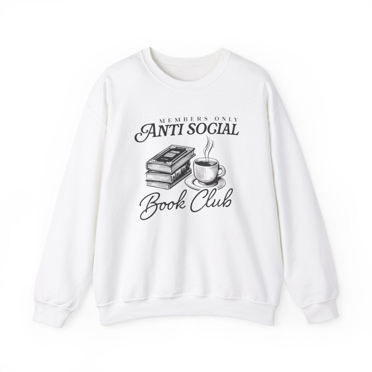 Members Only Antisocial Book Club Crewneck Sweatshirt